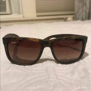 Ray Ban Square Boyfriend Sunglasses Matte Tortoise
